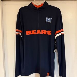 NFL Team Apparel Chicago Bears Navy Lightweight Pullover